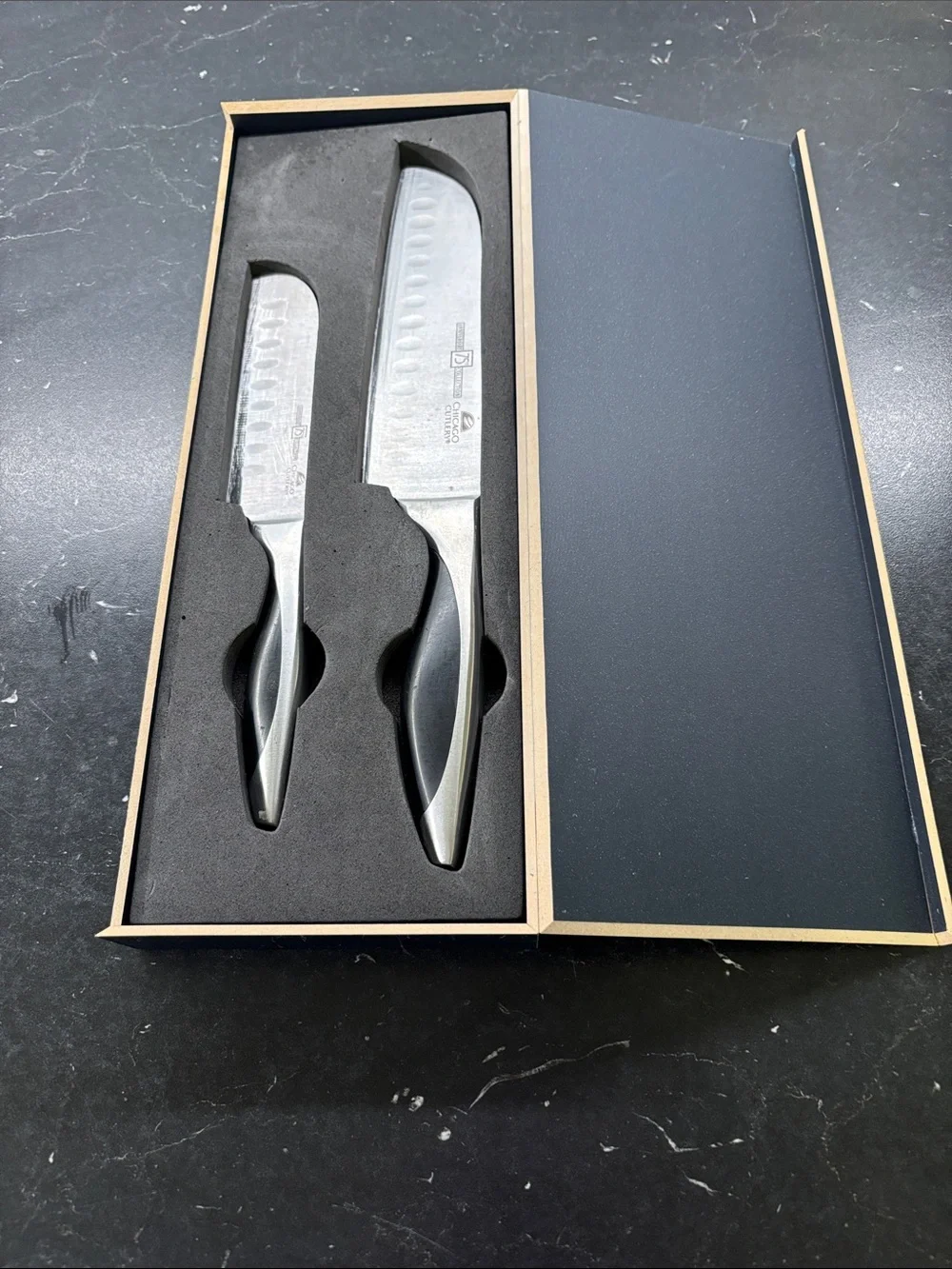 Chicago Cutlery Two-Piece Kitchen Knife Set — Black & Silver